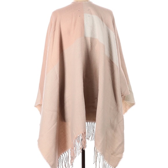Soia & Kyo Pink & Cream Scarfigan with Fringe - Picture 9 of 16